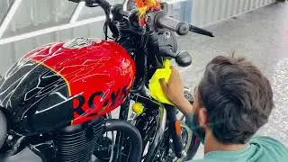 Royal Enfield Hunter 350 | 3M Ceramic Coating | DetailR | Baap of Detailing #detailr #rehunter350