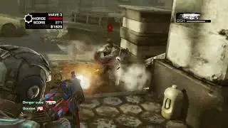 Gears of War 3 - chill horde match with the boys (wave 1-50)