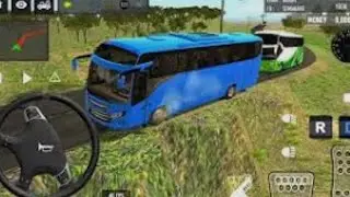 Bus simulator game drive in mud-offroad & Mountain road 