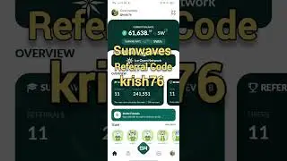 sunwaves referral code | sunwaves network referral code kya h #sunwaves #sunwavestoken #miningapp