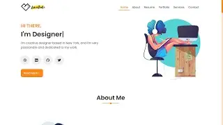 Create a Responsive Personal Portfolio Website Design Using (HTML/CSS/JS)