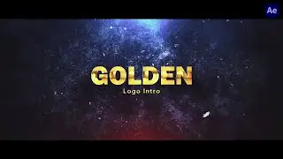 How to Make Gold Logo Intro Animation in Adobe After Effects - Gold Logo Reveal ( No Plugin)