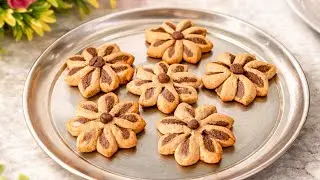 Viral Flower Cookies Recipe 🌸 | 15 मिनट में बनाएं खूबसूरत फूल कुकीज़ | Easy Cookies Recipe