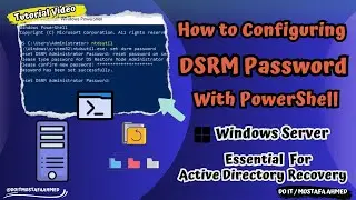 How to Set DSRM Password on Windows Server Using PowerShell | Windows Server 2016, 2019, 2022