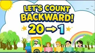 Backward Counting  20  to 1 @babylearningindia