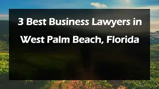 3 Best Business Lawyers in West Palm Beach, Florida | Corporate Lawyers