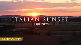 Italian sunset in Gradara 01.08.2025
