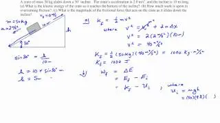 Chapter 6, Example #13 (Block sliding up an inclined plane)