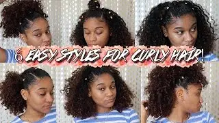 6 Easy Hairstyles For Curly Hair!
