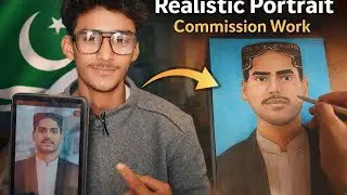How to draw a realistic portrait with colour pencils inspired from @GemArts 