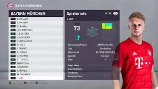 PES 2020 - BAYERN M&Uuml;NCHEN I Real Player Faces & Ratings
