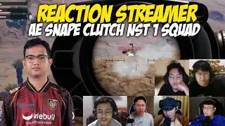 KACAU!! REACTION STREAMER AE SNAPE CLUTCH NST 1 SQUAD 1v4 | PMSL WEEK 2