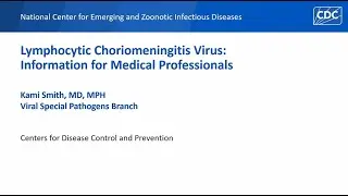 Lymphocytic Choriomeningitis Virus: Information for Medical Professionals