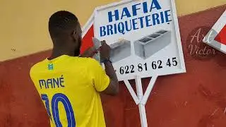 Comment &eacute;crire avec la peinture sur une plaque une fer en utilisant les pochoirs.