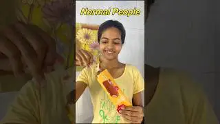 How To Eat Chocobar Ice Cream - Normal People vs Psychopaths #shorts #shortsfeed #icecream #viral