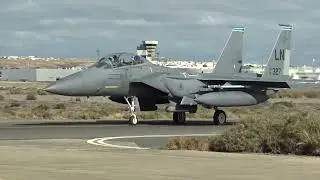 U.S Air Force Boeing F-15E Strike Eagle (91-0327) Taxing Gran Canaria GCLP