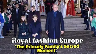 Monaco's Princely Family attending the annual Saint Devote Boat Burning Ceremony 