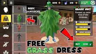 Free GRASS Dress in Rope Hero Vice Town New Christmas Update 2022 by Game Definition Hindi ropehero