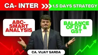 Taxation 1.5 days Strategy for Sep 25 | DT Strategy & GST Strategy| CA Vijay Sarda
