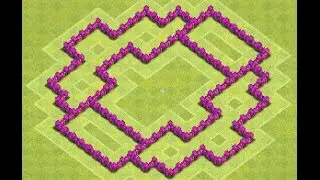 ClashOfClans HDV6 Troph&eacute;e base (aucun type) -The Round