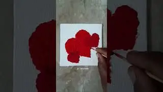 Beautiful and colorful texture painting using tissue paper