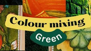 Green Colour Mixing in Kerala Mural Painting|ചുവർചിത്രകലയിലെ പച്ച നിറം| Nee Arts |..64 |