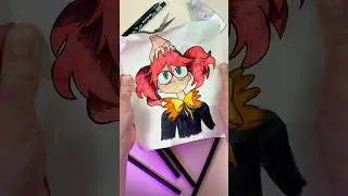 Amazing Paper Craft Trick with Wednesday by Netflix 💫#papercraft #netflix #wednesday #trick #tricks