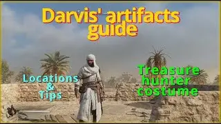 AC Mirage collectables: Darvis's artifacts, easy GUIDE with BASIC equipment, 4k, 60fps