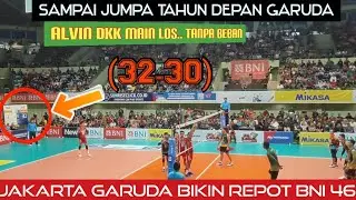 DILUAR DUGAAN MAIN LOSS.. JAKARTA GARUDA MENANG SET 1 ATAS BNI 46 | 32-30 | PROLIGA 2020 JOGJA