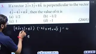 If a vector 2i + 3j + 8k is perpendicular to the vetor  4j - 4i + alpha k , then the value of alpha.
