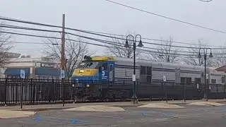 Excellent K5LL Horn - LIRR 419 EMD DE30AC Leading Double Decker Trains Compilation