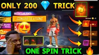 WINTER TOKEN TOWER EVENT FREE FIRE| FROZEN FLAME PUNCH FIST SKIN ONE SPIN TRICK| FREE FIRE NEW EVENT