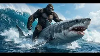 KING KONG vs METAL-EATING SHARKS: Insane Ocean Battle 4K
