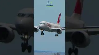 Beautiful Airbus A220 Landing at Madeira Airport