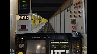 OpenBVE HD: NYC Subway R160B Siemens W Train Time-lapse [Astoria to Whitehall Street] 9/10/17