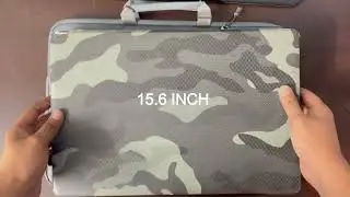 15.6  Inch Laptop Sleeve, cover Case (Grey)  - Dyazo slim Unboxing