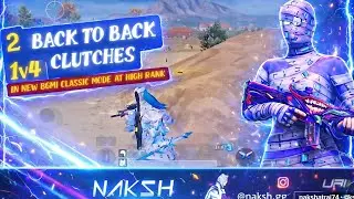 2 Back-to-Back 1v4 Clutches 😱 | High Rank BGMI Classic