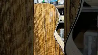 Curly Ovangkol - BEAUTIFUL!! #acousticguitar #handmadeguitar  #luthier