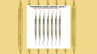 Gracey Periodontal Bone Curettes Set Surgical Dental Scalers Set of 7pieces