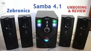 Распаковка и обзор акустической системы Zebronics Samba 4.1: как она выглядит