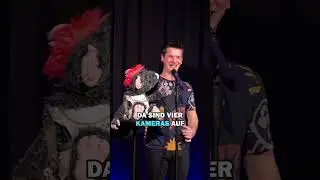 Ventriloquist forgets his lines 🤣 #comedy #ventriloquist #humor #comedygermany #live #funny