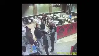 FIGHT at McDonald&rsquo;s Security steps it up and knocks out three dudes 🤣🤣🤣🍟🍔