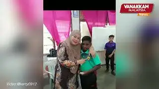 Heartwarming farewell between Malay teacher and Indian student in Raub touches netizens&rsquo; hearts