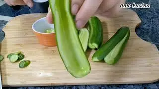 Cucumber boats egg salad 🥗 #cucumbersalad #cucumberboatssalad #eggsalad @amokusina