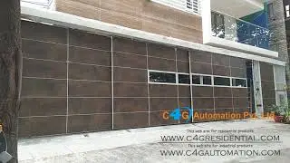 Side Multi Panel Garage Door / Quality Sliding Automation Tumkur