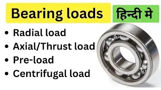 Bearing Loads Explained | Axial Load, Radial Load, Preload & Thrust Load on Bearings | Hindi