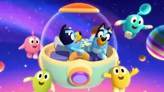 ⭐🚀 Bluey y Bingo Astronautas | Ronda Infantil Espacial | Música para Niños España 💙🎶