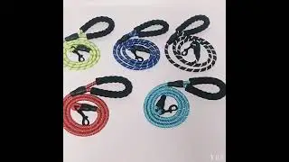 Heavy Duty Soft Foam Handle Reflective Nylon rope pet lead dog leash