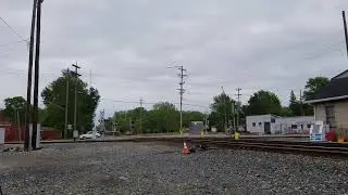 NS 1074 leads 121 through Milan,MI