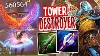 Chronos DESTROYS TOWERS IN 3 HITS WITH This SMITE BUILD...